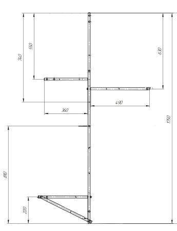 Рама разборная Marka One ERGONOMIKA 158х175 03эрг17511